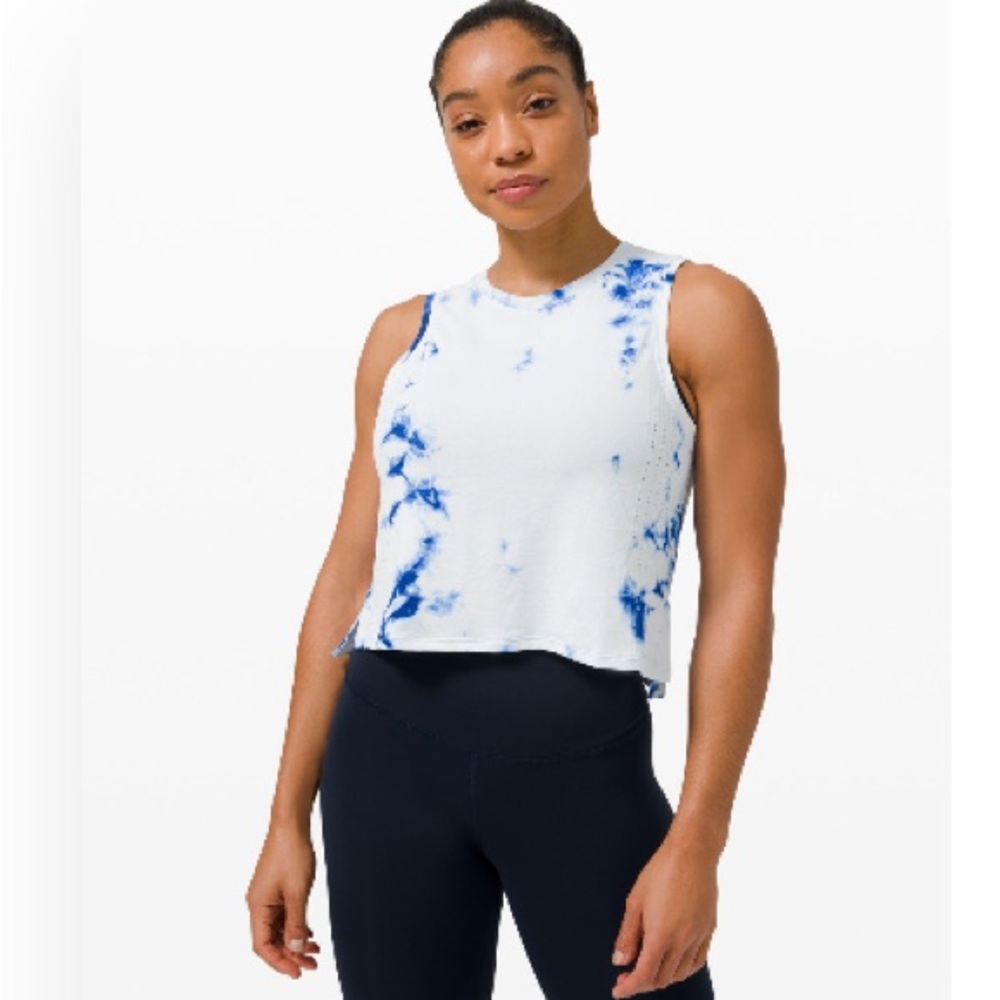 Lululemon tye die cropped tank 6